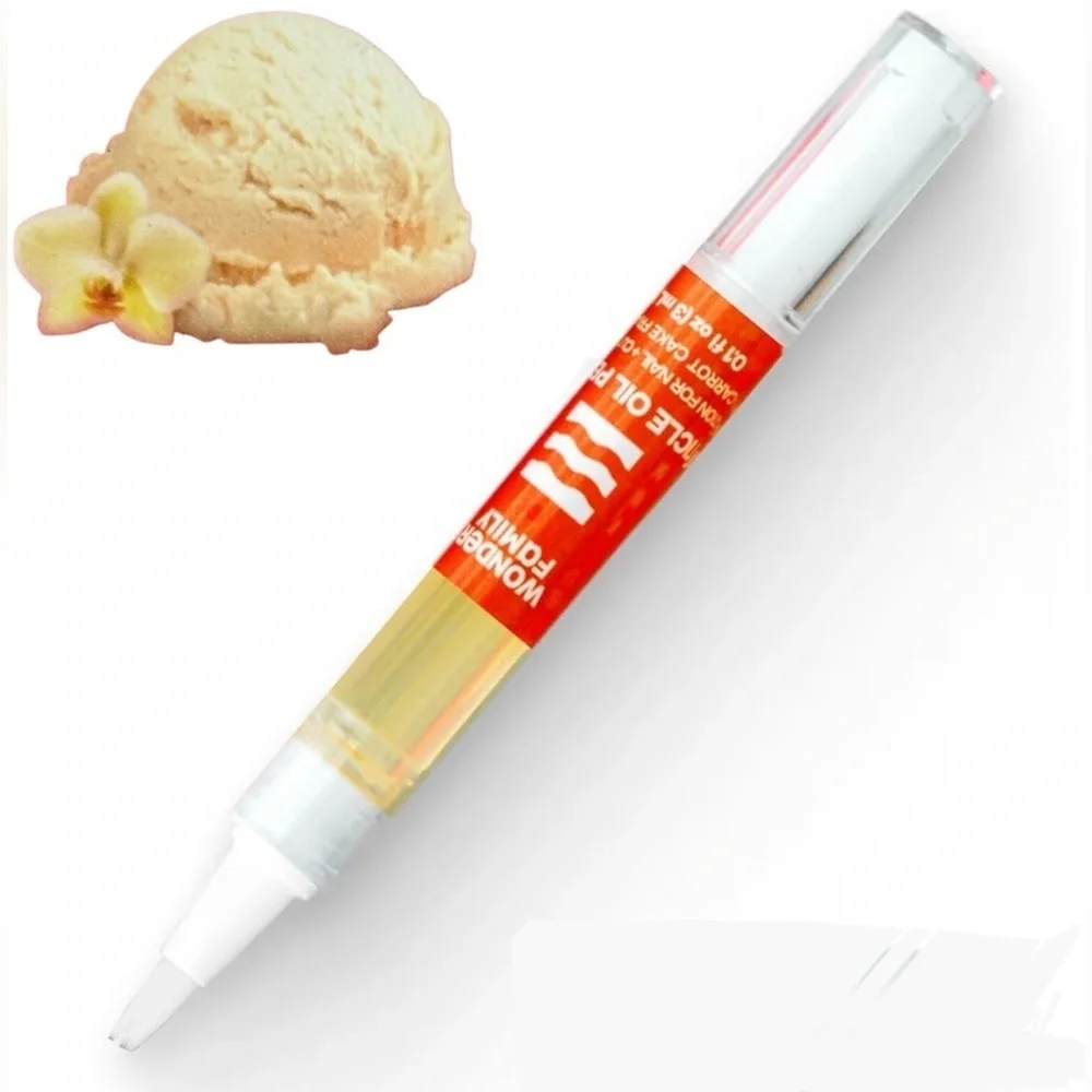 VANILLA ICE CREAM Scented Cuticle Oil Nail Pen, Clean Beauty, Travel, 0.4 fl oz